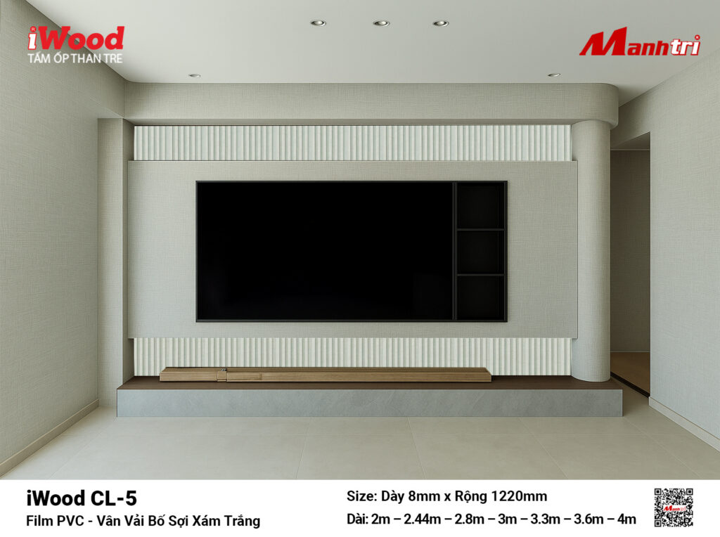 Tấm ốp than tre vân vải iWood CL-5