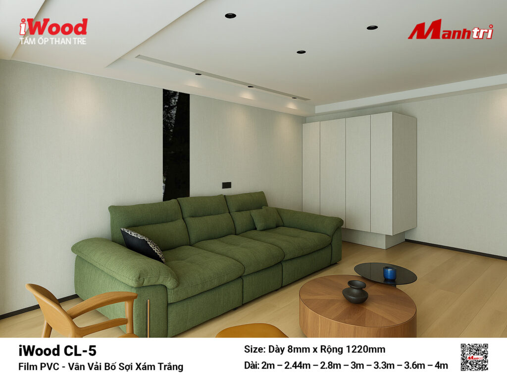 Tấm ốp than tre vân vải iWood CL-5