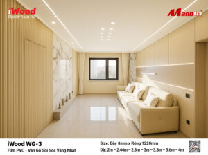 Tấm ốp than tre vân gỗ iWood WG-3