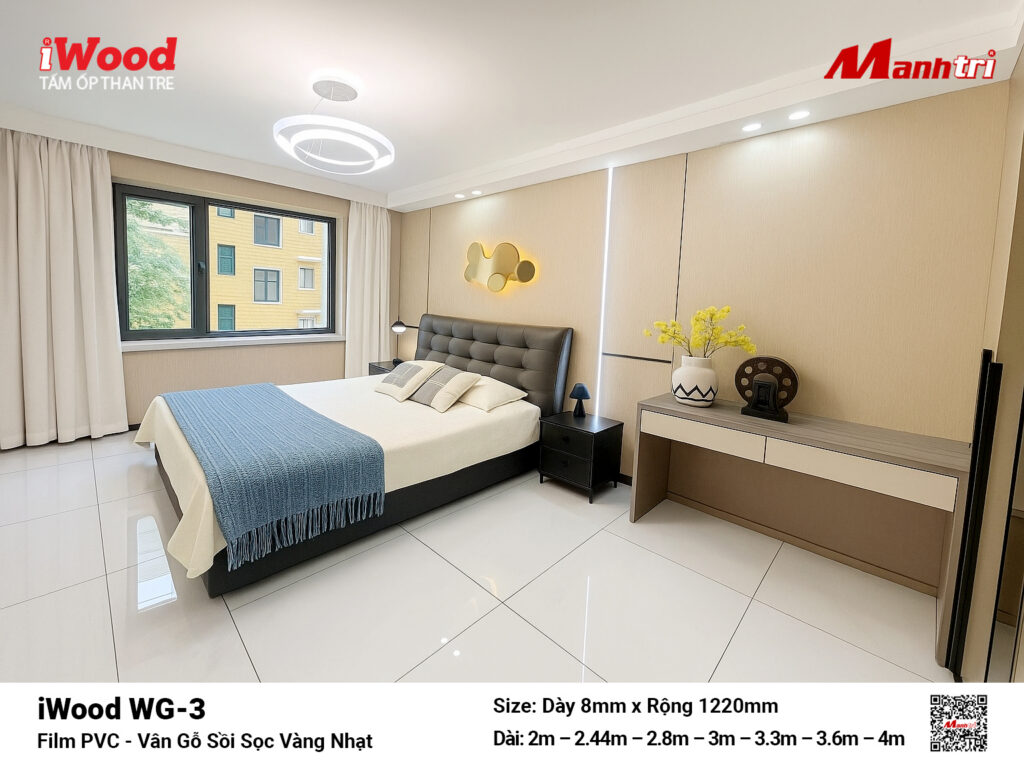 Tấm ốp than tre vân gỗ iWood WG-3