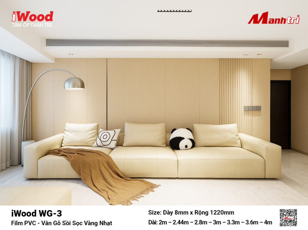 Tấm ốp than tre vân gỗ iWood WG-3