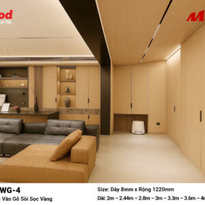 Tấm ốp than tre vân gỗ iWood WG-4