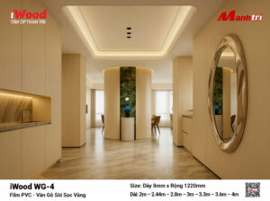 Tấm ốp than tre vân gỗ iWood WG-4