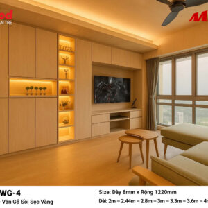 Tấm ốp than tre vân gỗ iWood WG-4