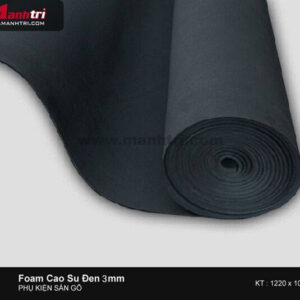Foam – Xốp cao su đen – dày 3mm
