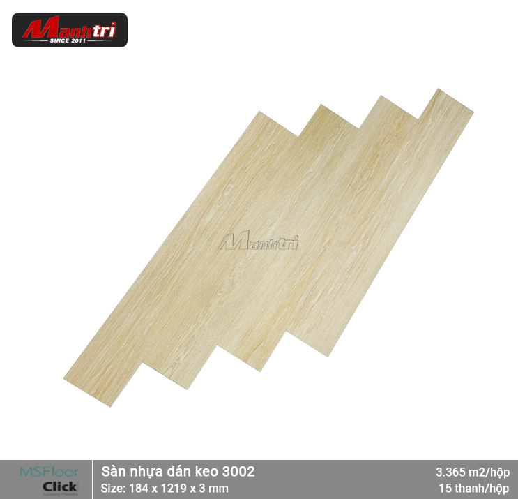 Sàn nhựa dán keo 3mm MSfloor Sàn nhựa dán keo 3mm MSfloor